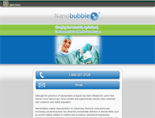 Tablet Screenshot of nanobubbles.com